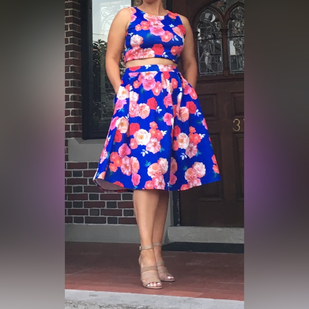 Floral Sleeveless 2 Piece Co-Ord